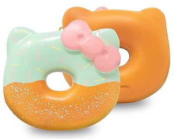 SANRIO Hello Kitty Big Donut Cute Squishy Ball Chain, New